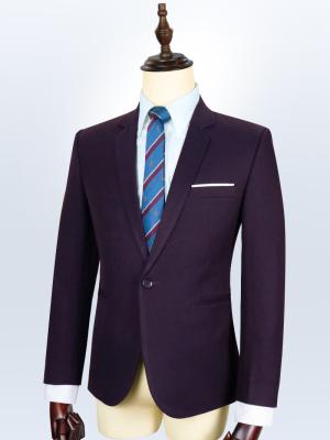 Bộ suit màu Tím Than một nút TGS81